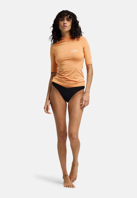 Billabong Women's Tropical Surf Short Sleeve Lycra Sunset Orange EBJWR0341-NJP0