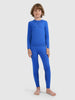 4F Kid's Seamless Ski Underwear Set Blue 4FJWAW26USEAM295-36S