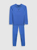 4F Kid's Seamless Ski Underwear Set Blue 4FJWAW26USEAM295-36S