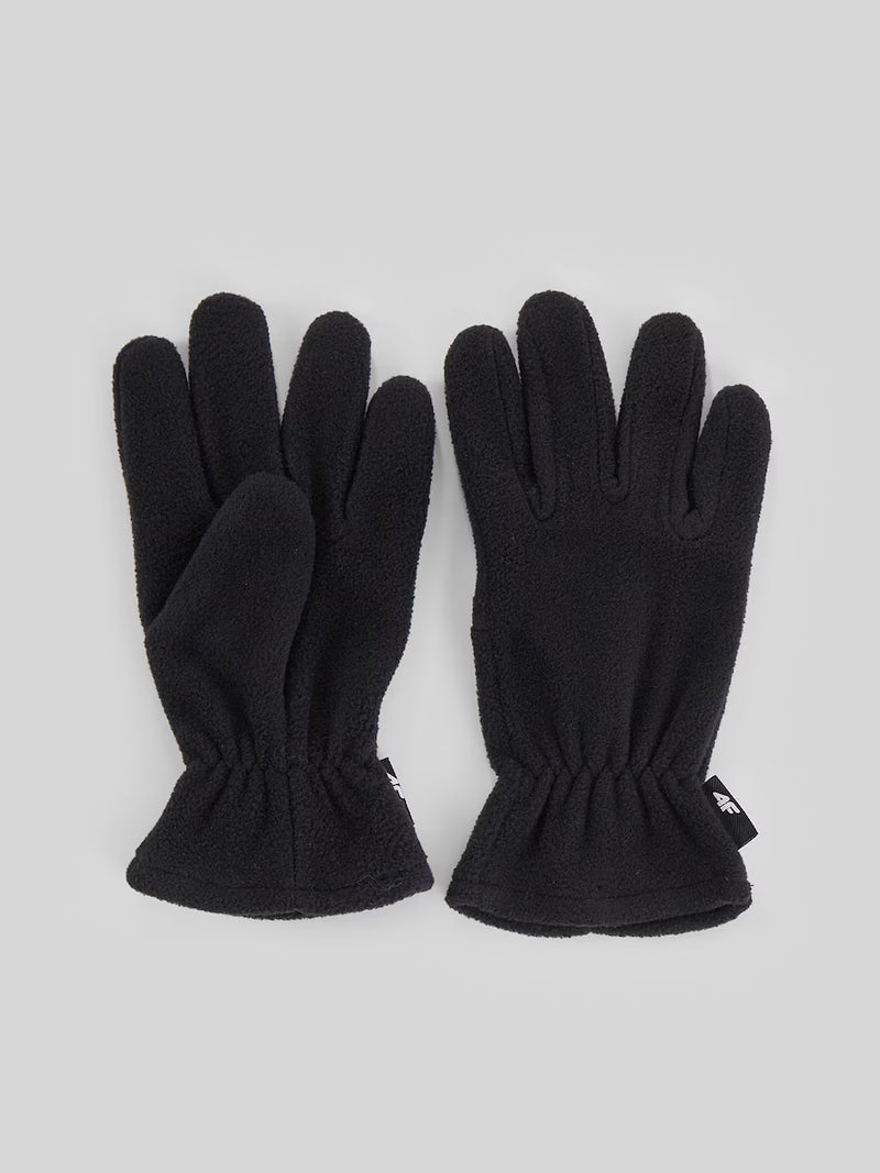 Load image into Gallery viewer, 4F Kids' Fleece Gloves U159 Black 4FJWAW26AGLOU159-20S
