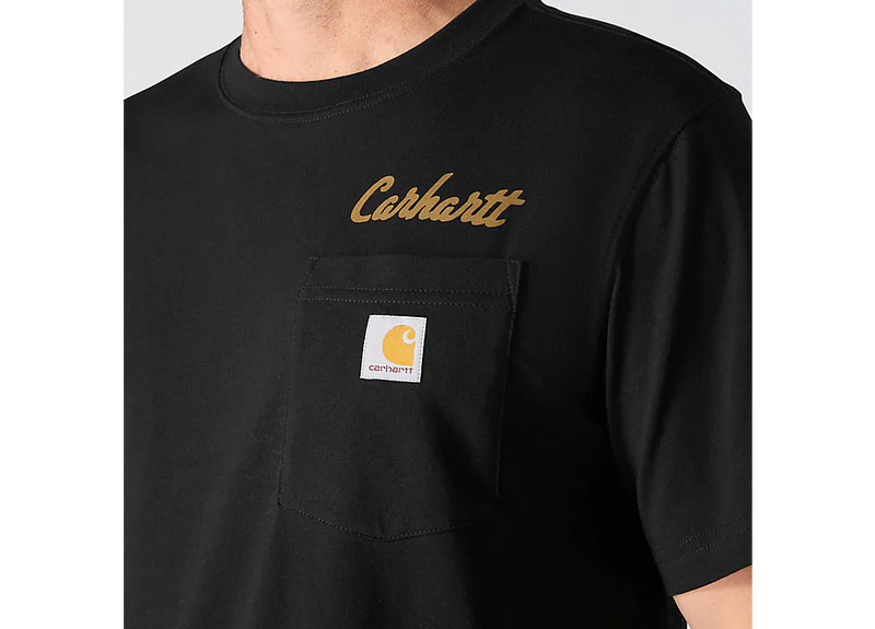 Load image into Gallery viewer, Carhartt Men's Irvine Relaxed Hardwork T-shirt Black 107735-N04
