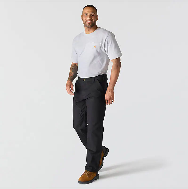 Load image into Gallery viewer, Carhartt Men's Relaxed Straight Rugged Flex Duck Double-Front Dungaree Black 103334-BLK
