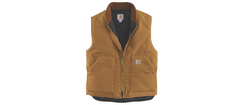Load image into Gallery viewer, Carhartt Men's Iconic V01 Firm Duck Vest Brown 106676-BRN
