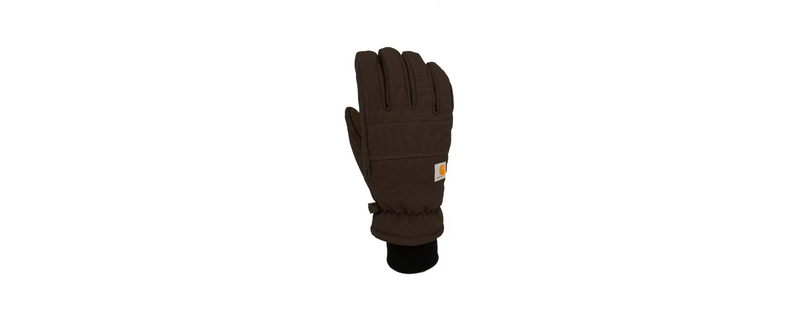Load image into Gallery viewer, Carhartt Women's Insulated Duck/Synthetic Leather Knit Cuff Gloves Black GL0781W-BLK
