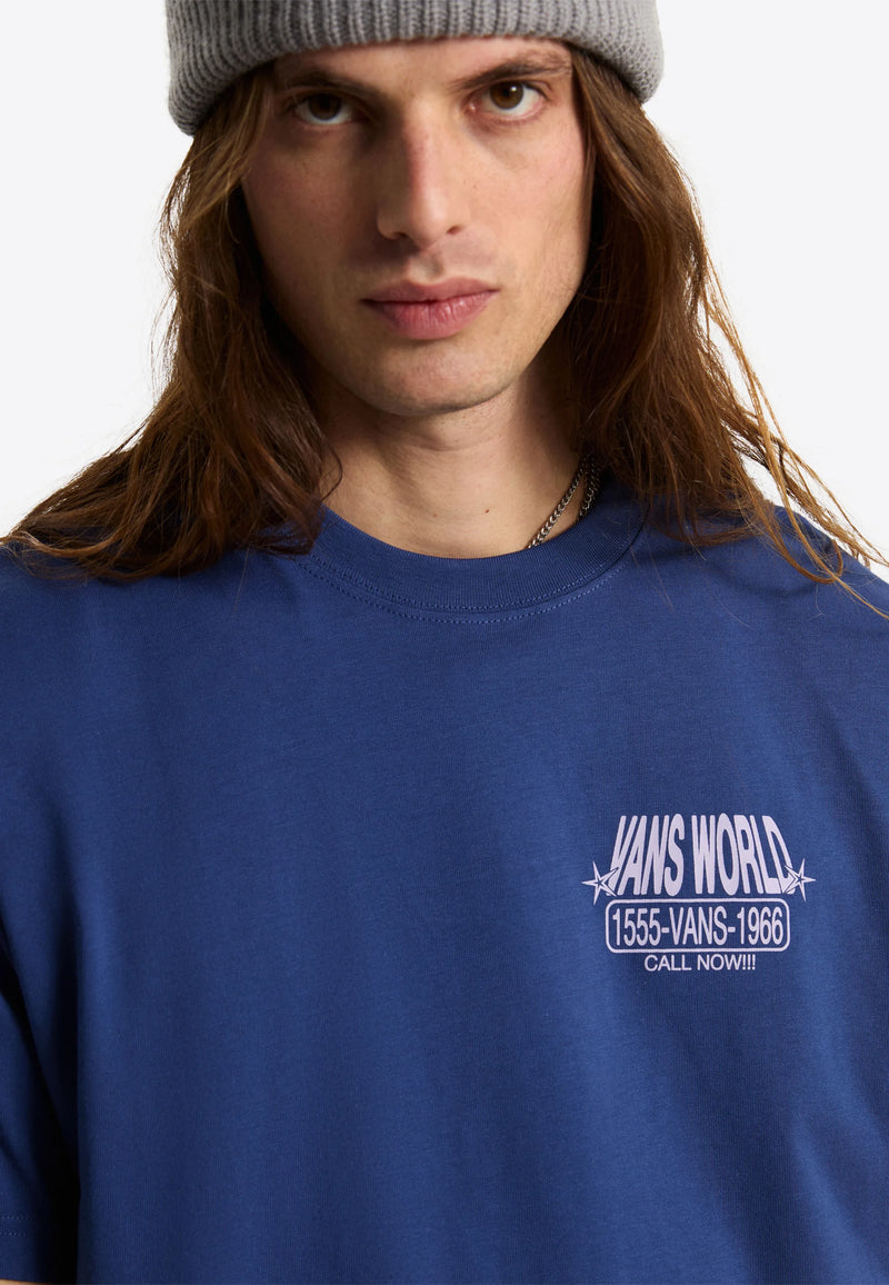 Load image into Gallery viewer, Vans Men's World Intl T-Shirt True Navy VN0010FY5TU

