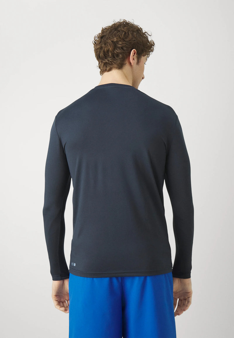 Load image into Gallery viewer, Quiksilver Men's Everyday Surf Long Sleeve UPF50 Lycra T-Shirt Dark Navy AQYWR03136-KTP0
