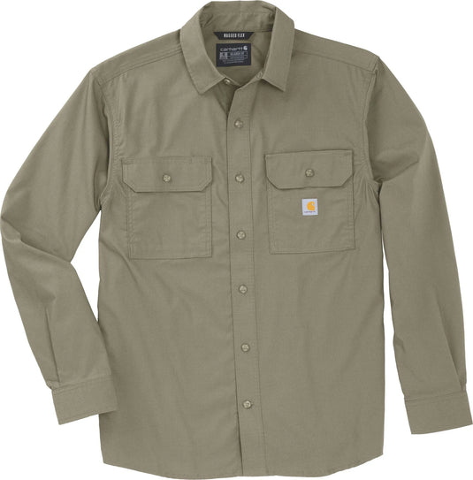 Carhartt Men's Glenwood Relaxed Long Sleeve Shirt Green 107685-GR9