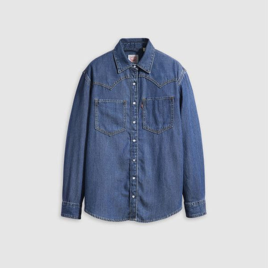 Levi's Women's Teodora Western Shirt Blue A72440007