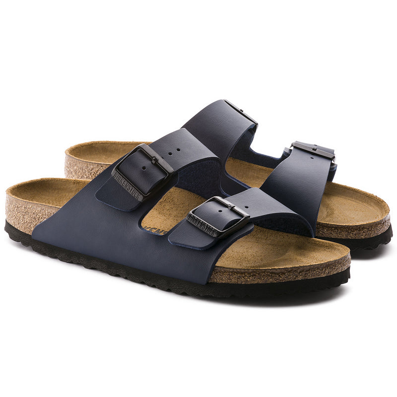 Load image into Gallery viewer, Birkenstock Men&#39;s Arizona Birko-Flor Sandals Blue 0051753
