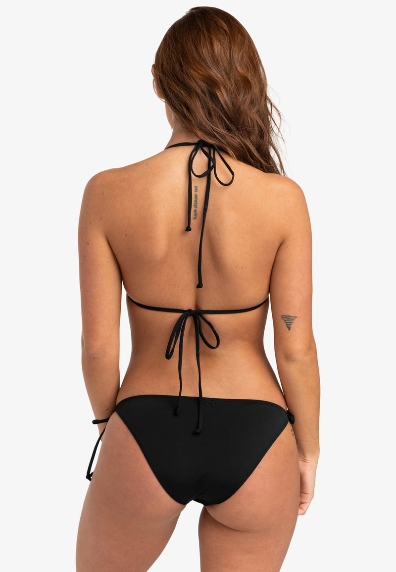 Load image into Gallery viewer, Billabong Women's Sol Searcher Tie SideTropic Bikini Bottom Black Pebble EBJX400100-BPB
