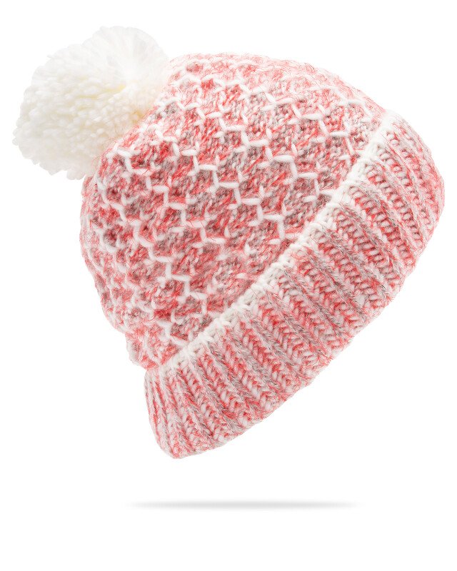 Load image into Gallery viewer, Volcom Women's Frosty Top Beanie Bright Cherry K5852652-B0C
