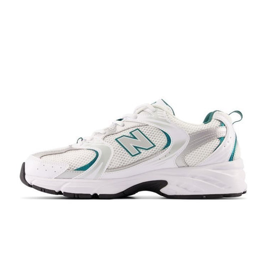 New Balance Unisex 530 Shoes White/Green MR530AB