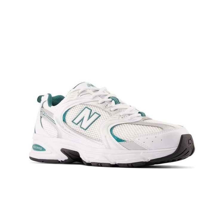 Load image into Gallery viewer, New Balance Unisex 530 Shoes White/Green MR530AB
