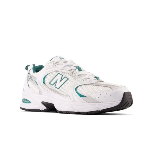 New Balance Unisex 530 Shoes White/Green MR530AB