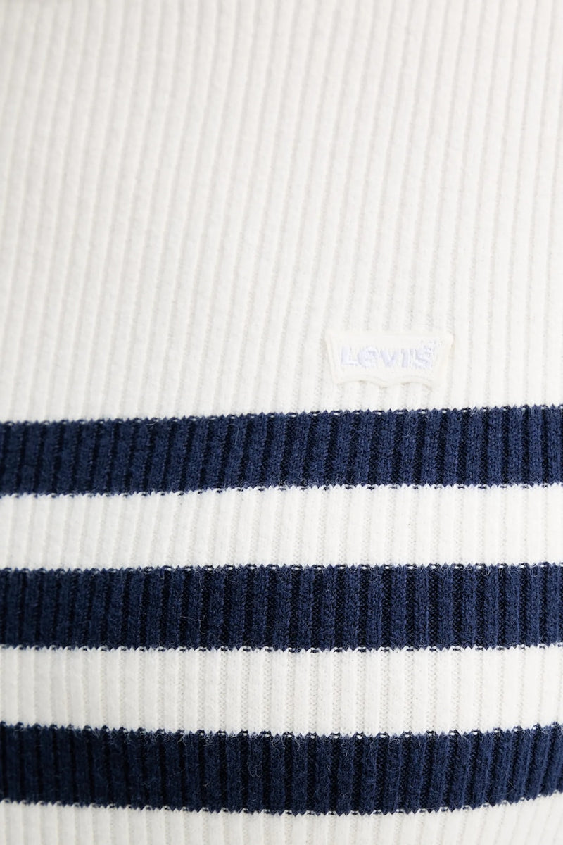 Load image into Gallery viewer, Levi's Women's Crewneck Rib Sweater Blue A07190036

