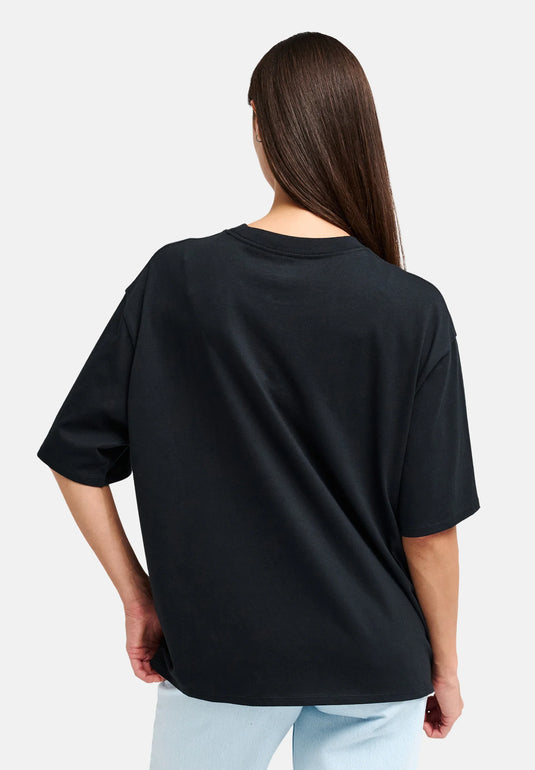 RVCA Women's Bonhomme Oversized T-shirt Black EVJZT00169-KVC0