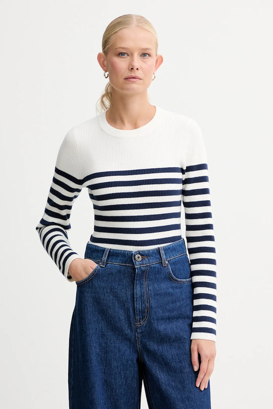 Levi's Women's Crewneck Rib Sweater Blue A07190036