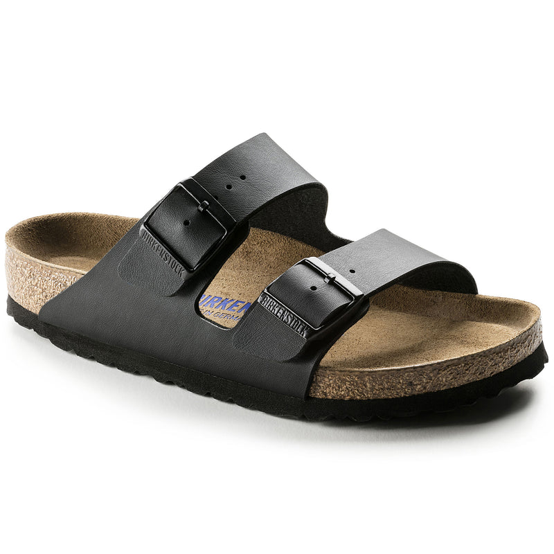 Load image into Gallery viewer, Birkenstock Men&#39;s Arizona BS Soft Footbed Narrow Fit Sandals Black 0551253
