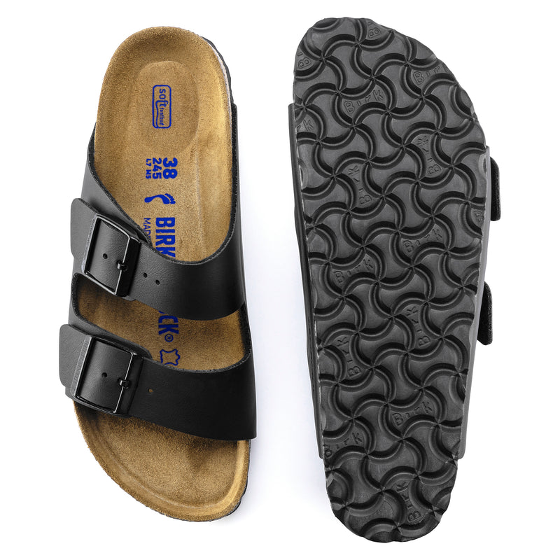 Load image into Gallery viewer, Birkenstock Men&#39;s Arizona BS Soft Footbed Narrow Fit Sandals Black 0551253
