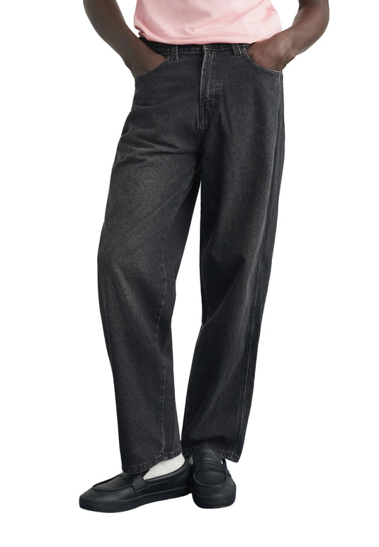 Dickies Men's 958 Baggy Tapered Work Jeans Black Wash Faded DK0A88EDL24