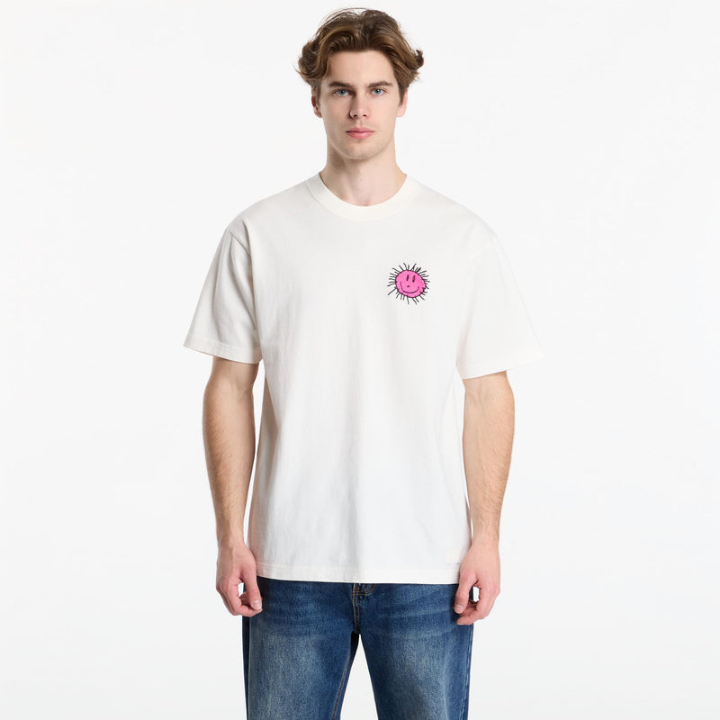 Load image into Gallery viewer, Vans Men's Checkered Board Behaviour T-Shirt Egret VN000U5SC9F
