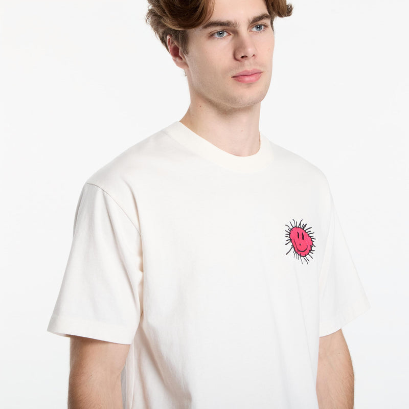 Load image into Gallery viewer, Vans Men's Checkered Board Behaviour T-Shirt Egret VN000U5SC9F
