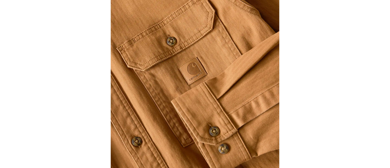 Load image into Gallery viewer, Carhartt Men's Newcastle Long Sleeve Shirt Brown 107307-BRN
