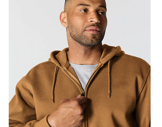 Carhartt Men's Paxton Full Zip Sweatshirt Hoodie Carhartt Brown 100614-BRN