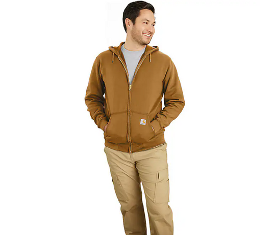 Carhartt Men's Marquette Full-Zip Sweatshirt Carhartt Brown K122-BRN