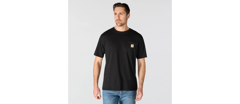 Load image into Gallery viewer, Carhartt Men's Irvine Relaxed 3D Logo T-Shirt Black 107319-N04
