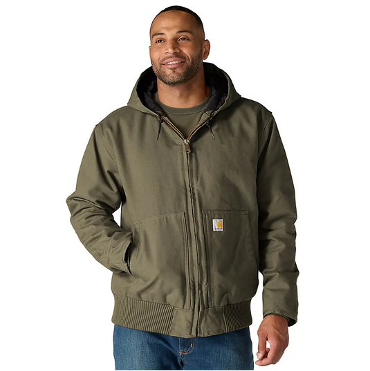 Carhartt Men's Washed Duck Active Jacket Moss 104050-MOS