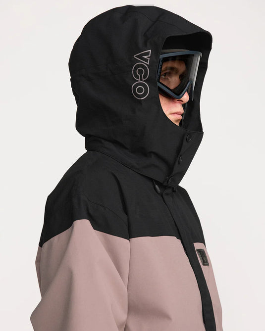 Volcom Men's Kleveland Snow Jacket Mauve G0652607-MVE