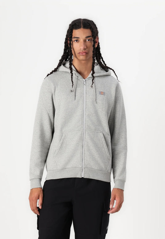 Dickies Men's Oakport Zip Hoodie Grey DK0A4XD3HG0