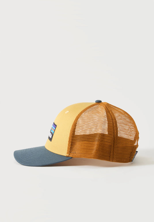 Patagonia Unisex P6 Logo Trucker Hat Lynx Tan 38289-LYTN