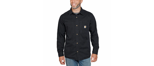 Carhartt Men's Rigby Relaxed Shirt Jac Jacket Black 105532-N04