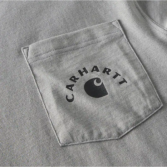 Carhartt Men's Irvine Relaxed Work T-Shirt Weather Ash Heather 107317-E87