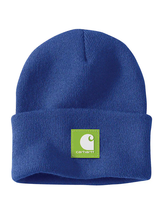 Carhartt Unisex Rubber Patch Watch Cap Beanie Rancher's Sky 106920-HW6