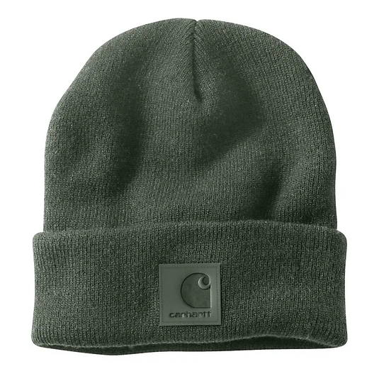 Carhartt Unisex Leatherette Watch Cap Beanie Forestry Green 101070-GI5