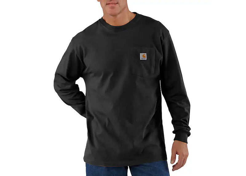 Load image into Gallery viewer, Carhartt Men's Dearborn Loose Long Sleeve T-shirt Black K126-BLK
