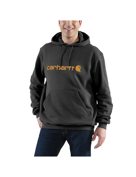 Carhartt Men's Marquette Logo Sweatshirt Carbon Heather/Carhartt Gold 100074-EE8