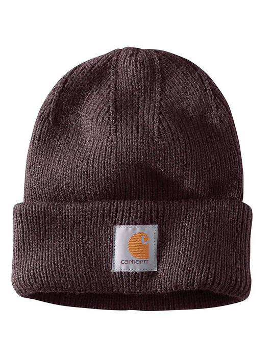 Carhartt Unisex Cufffed Rib Knit Beanie Blackberry 105560-V26