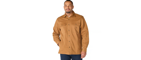 Carhartt Men's Newcastle Long Sleeve Shirt Brown 107307-BRN
