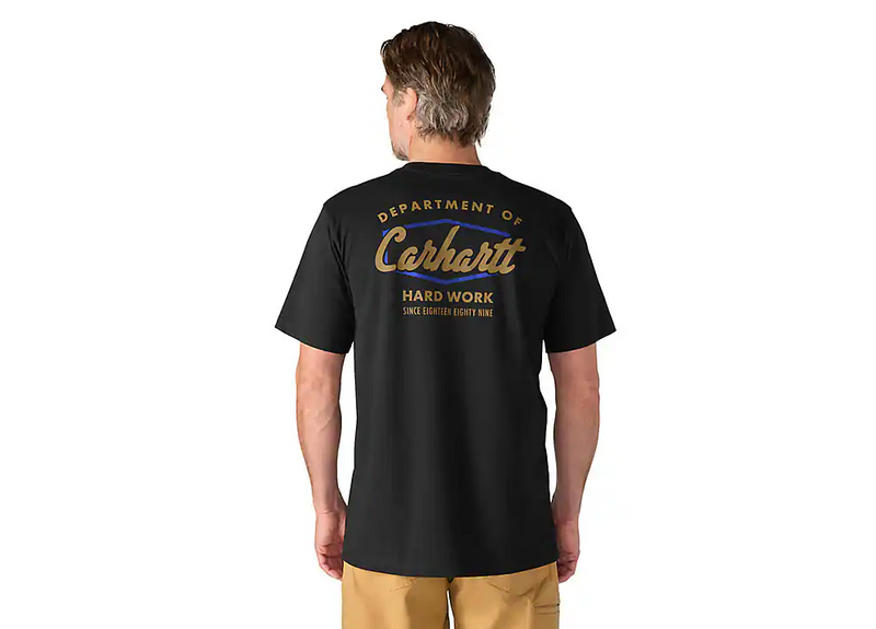 Load image into Gallery viewer, Carhartt Men's Irvine Relaxed Hardwork T-shirt Black 107735-N04
