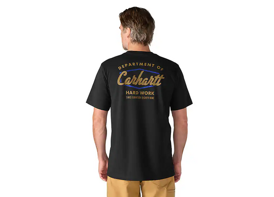 Carhartt Men's Irvine Relaxed Hardwork T-shirt Black 107735-N04