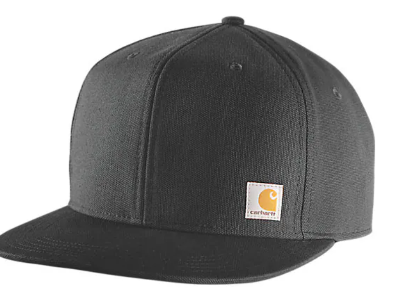 Load image into Gallery viewer, Carhartt Men's Firm Duck Flat Brim Cap Black 106665-001
