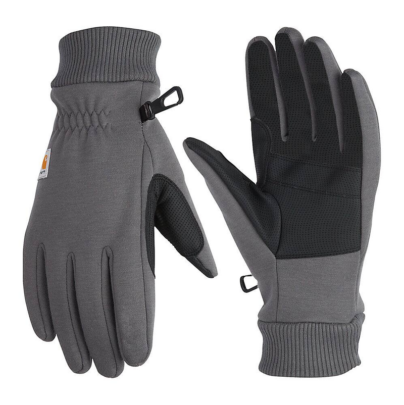 Load image into Gallery viewer, Carhartt Men's Wind Fighter® Thermal-Lined Fleece Touch-Sensitive Knit Cuff Gloves Carbon Heather A622-CBNHTR

