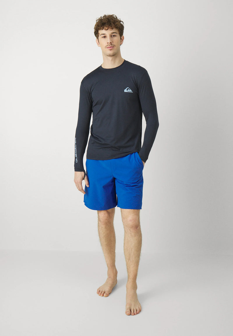 Load image into Gallery viewer, Quiksilver Men's Everyday Surf Long Sleeve UPF50 Lycra T-Shirt Dark Navy AQYWR03136-KTP0
