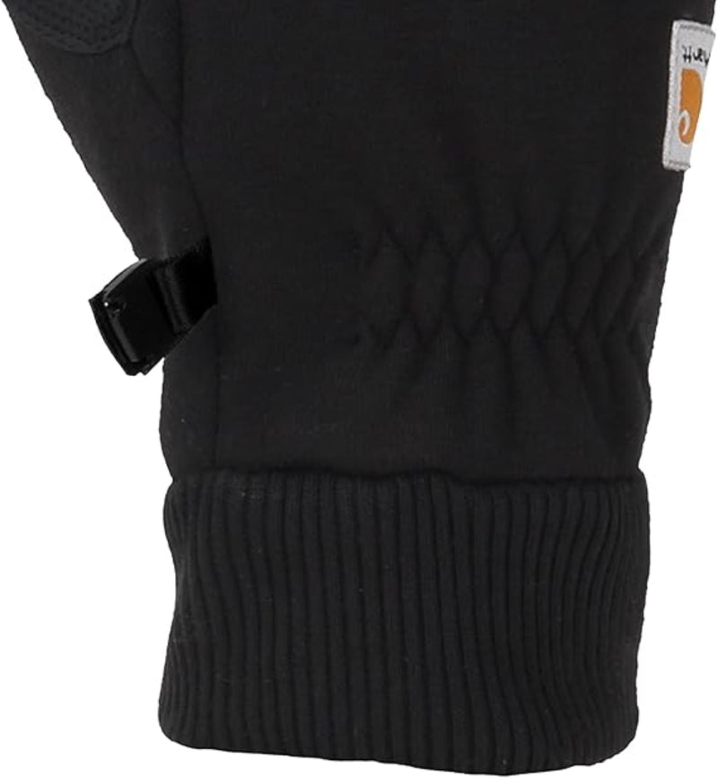 Load image into Gallery viewer, Carhartt Women's Wind Fighter Thermal-Lined Fleece Touch-Sensitive Knit Cuff Gloves Black WA622-BLK
