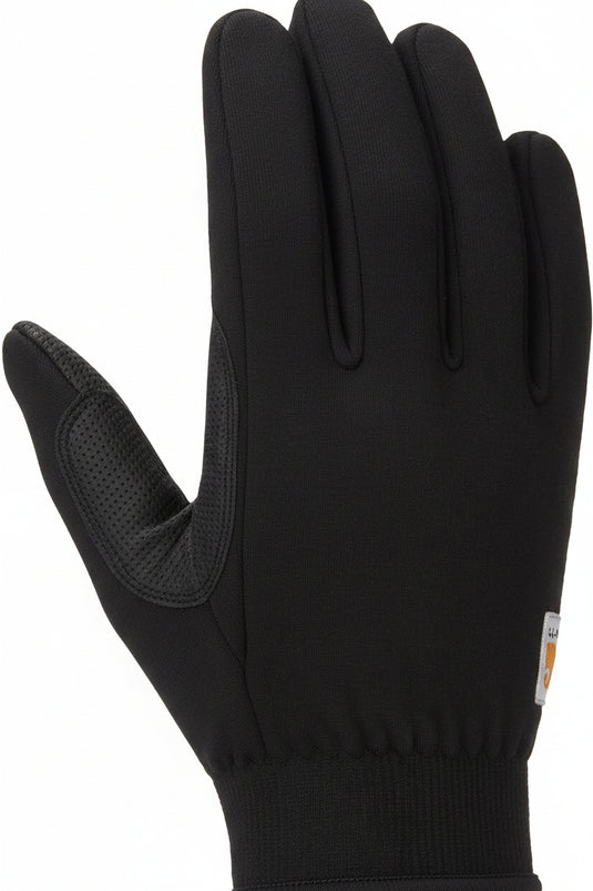 Carhartt Women's Wind Fighter Thermal-Lined Fleece Touch-Sensitive Knit Cuff Gloves Black WA622-BLK