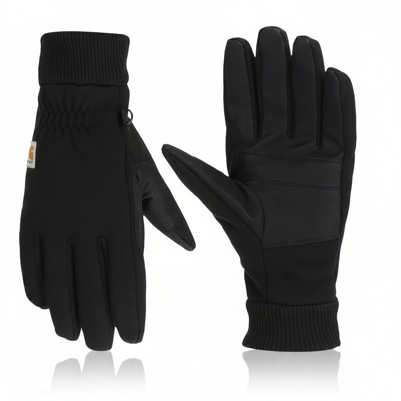 Load image into Gallery viewer, Carhartt Women's Wind Fighter Thermal-Lined Fleece Touch-Sensitive Knit Cuff Gloves Black WA622-BLK
